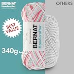 Bernat Handicrafter Cotton BB Lively Yarn - 2 Pack of 12oz/340g - Cotton - #4 Worsted (Medium) - 608 Yards - Knitting & Crochet