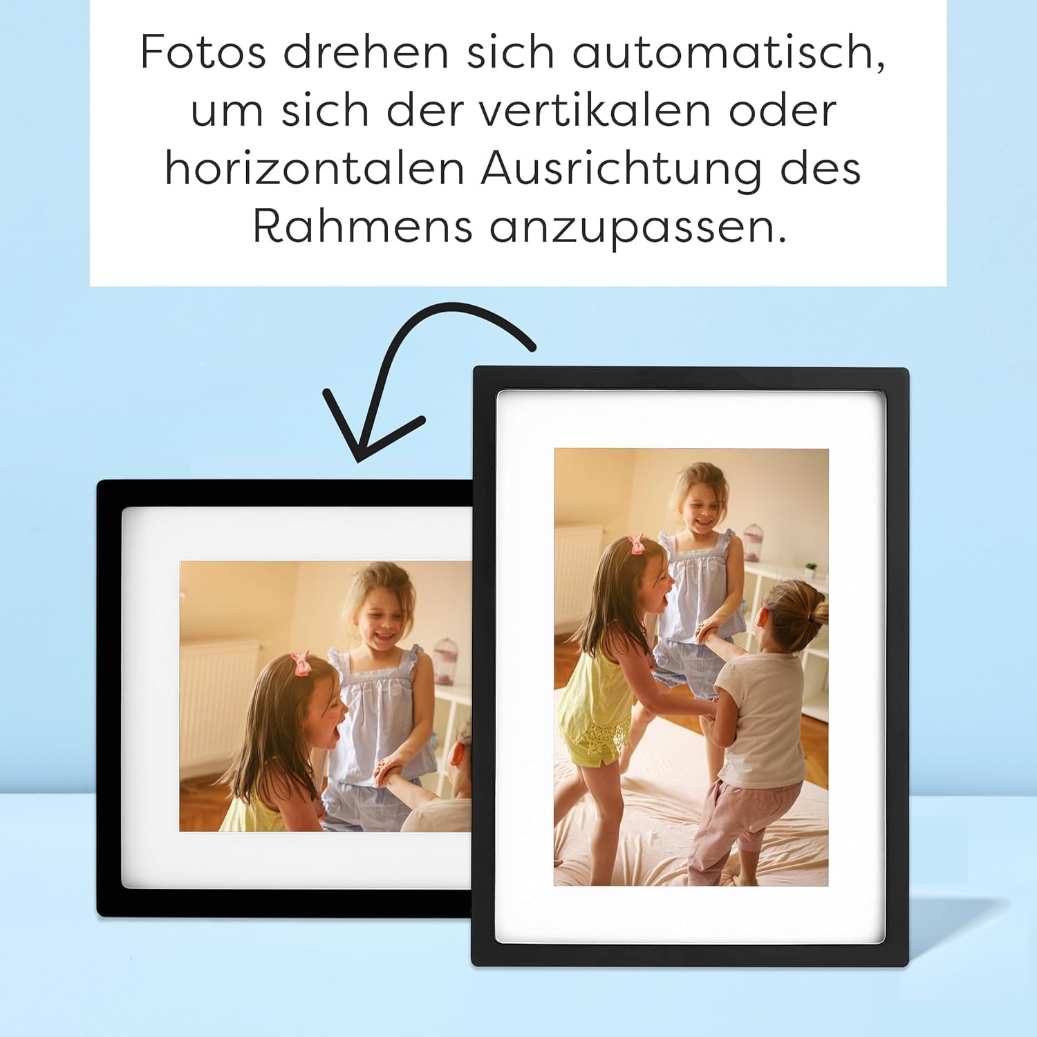 Skylight Frame - WLAN Digitaler Billderrahmen, 10 Zoll Touch-Screen, Fotos sofort per E-Mail oder App senden, Cloud Storage - tolles Geschenk