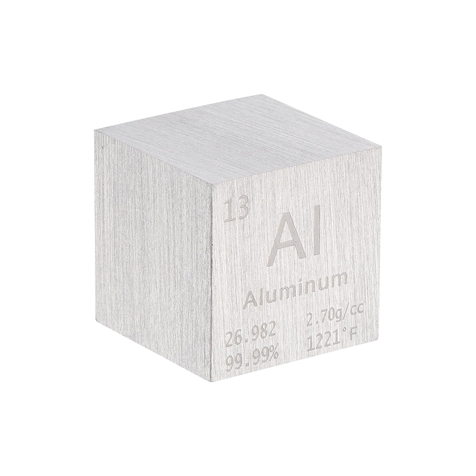 PATIKIL Blocco in alluminio ad alta densità da 25,4 mm per collezioni di elementi, insegnanti, laboratori, esperimenti scientifici, 25,4 mm