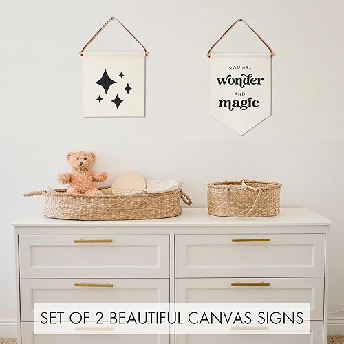 Miniatura 2 de KIBAGA Hermosos carteles de decoración de pared para guardería, juego de 2 bonitos diseños que son perfectos para la sala de juegos de tus niños