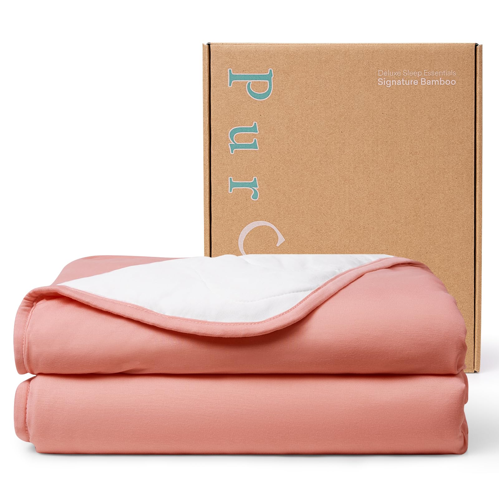 PurComfy Supersoft Toddler Comforter, Premium Bamboo Viscose Crib Blanket, Breathable 1.0 Tog Crib Quilt for All Seasons 39"×55"