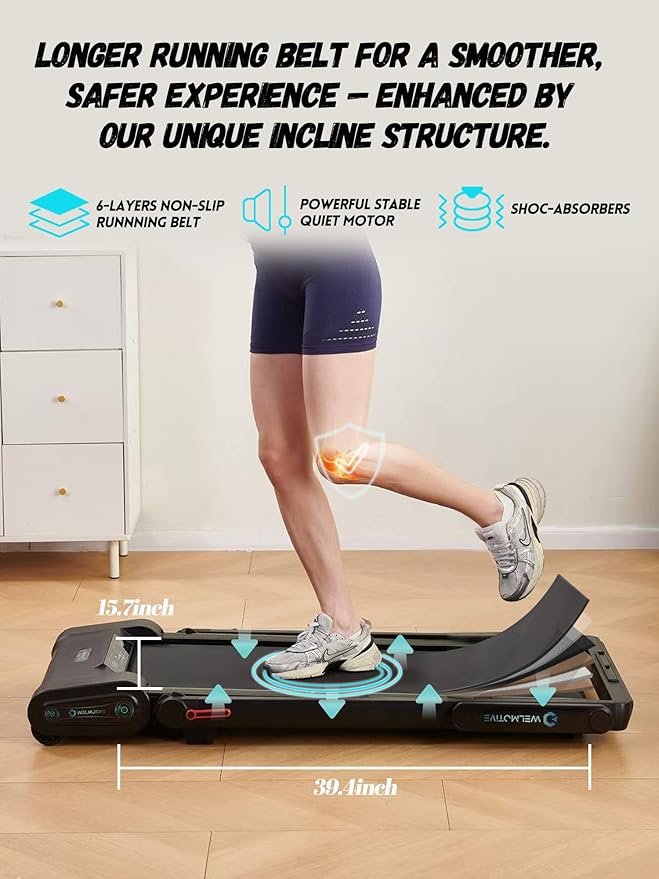 Caminadora Welmotive con Inclinación Automática, Compacta, Plegable miniatura 5
