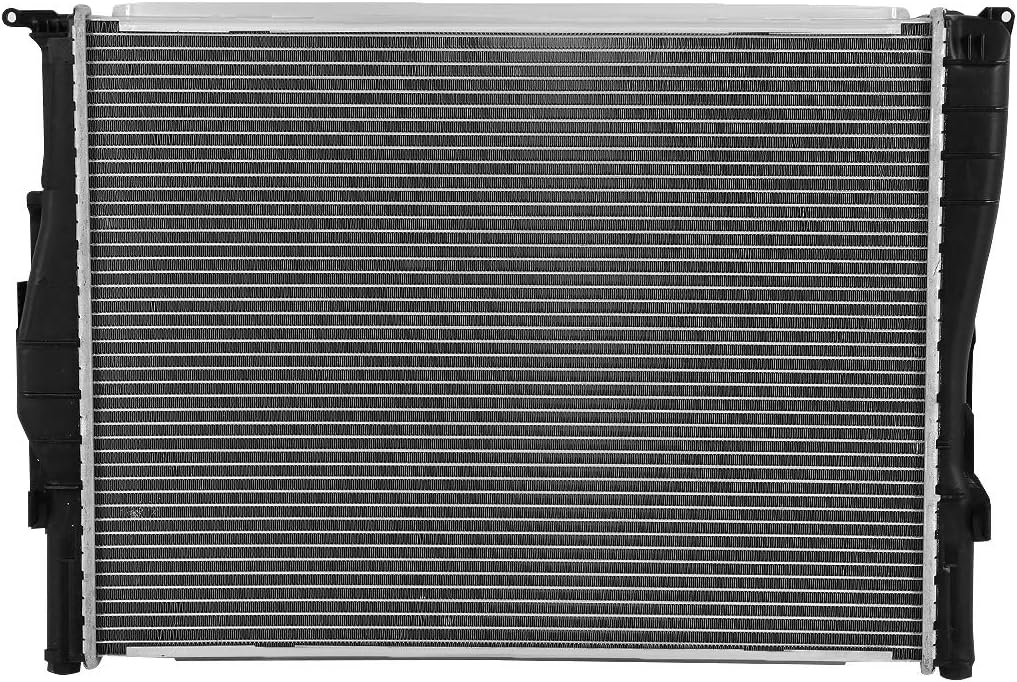 DNA Motoring OEM-RA-2882 OE Style Bolt-On Aluminum Core Radiator Replacement Compatible with 08-13 BMW 128i / 06-10 130i AT MT, 23-5/8" W X 18-1/16" H X 1-1/4" D, 1-1/2" Inlet, 1-1/2" Outlet