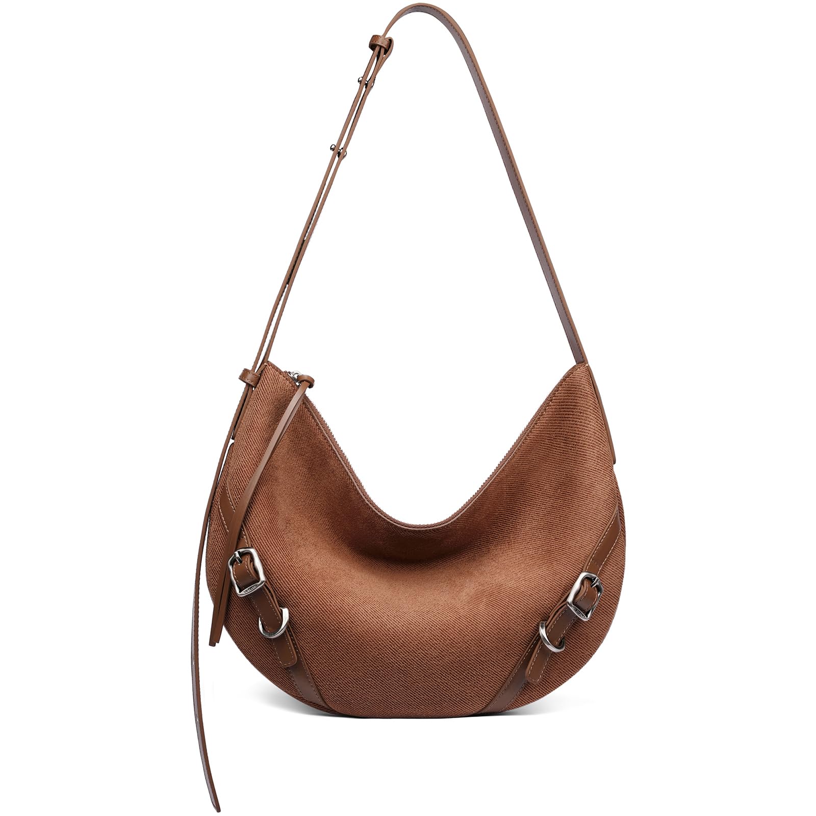 LA'FESTINWomen's Leather Handbag Designer Hobo Purses Shoulder Bags for Women