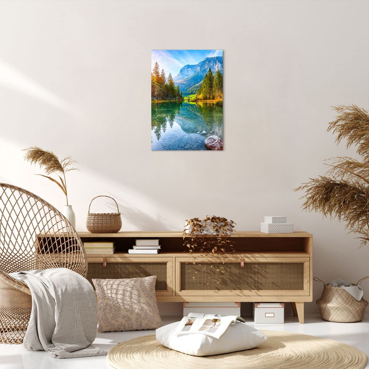 Quadro Su Tela 70x50cm Moderno - Decorazione Murale Per Soggiorno O Camera - Foto 9