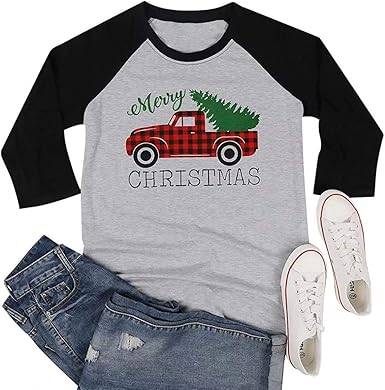 christmas plus size tops