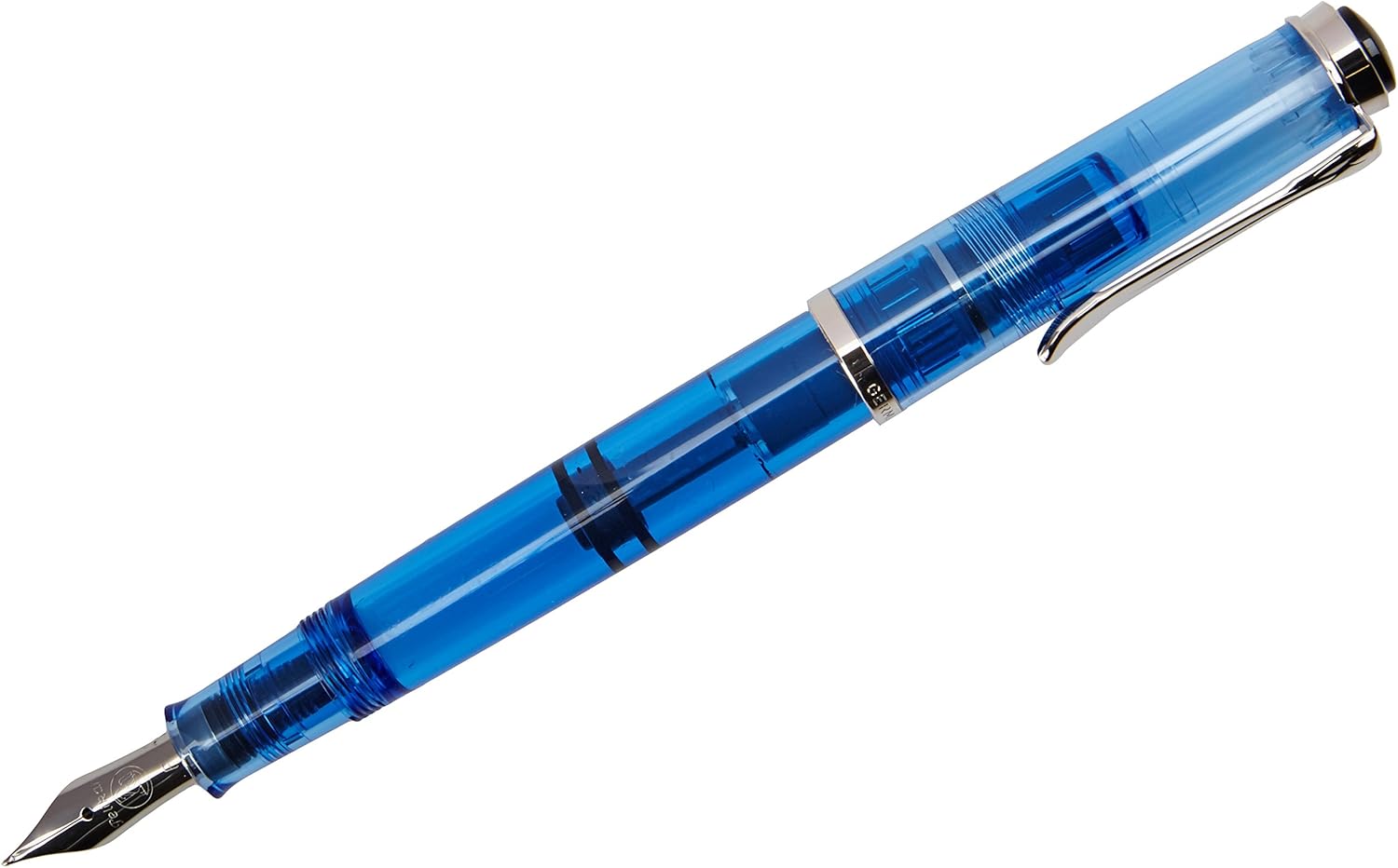 Pelikan Fountain Pen M205 Demoinstator transparant blue, extra fine nib EF, Special Edition