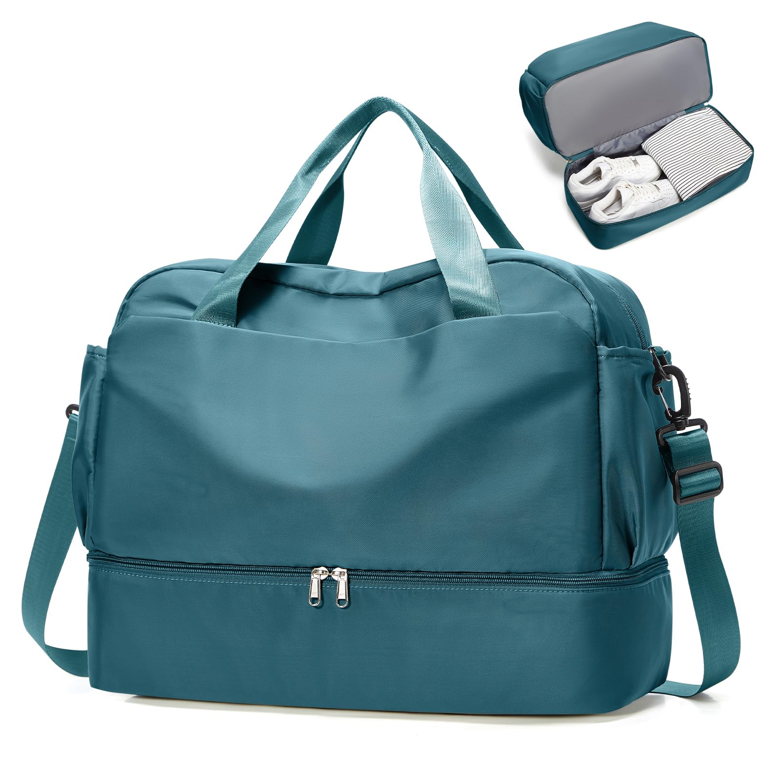 SZLX Ryanair Cabin Bag 40x30x20 Duffel Bag, Ryanair Airlines Cabin Bag 40x20x25 Underseat Foldable Travel Duffel Bag Holdall Tote Carry on Hand Luggage Overnight for Women and Men(Olive Green) — view 13
