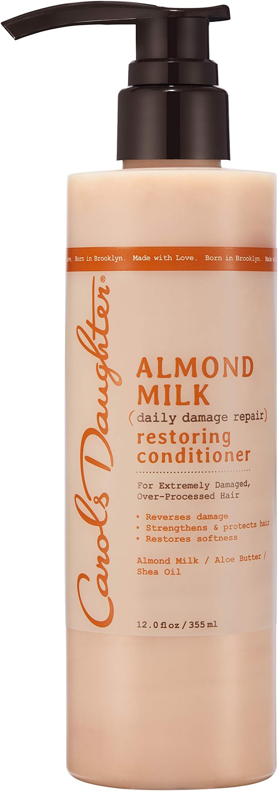 Carol’s Daughter Almond Milk Restoring Conditioner for Extremely Damaged Hair and Over Processed Hair, 12 fl oz , 12 fl oz
