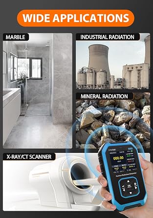Upgraded GC-01WESTOBIG Geiger Counter Nuclear Radiation Detector, Personal Dosimeter X-ray -ray -ray Radioactivity Tester Marble Detector, Portable Handheld Beta Gamma X-ray Monitor Meter