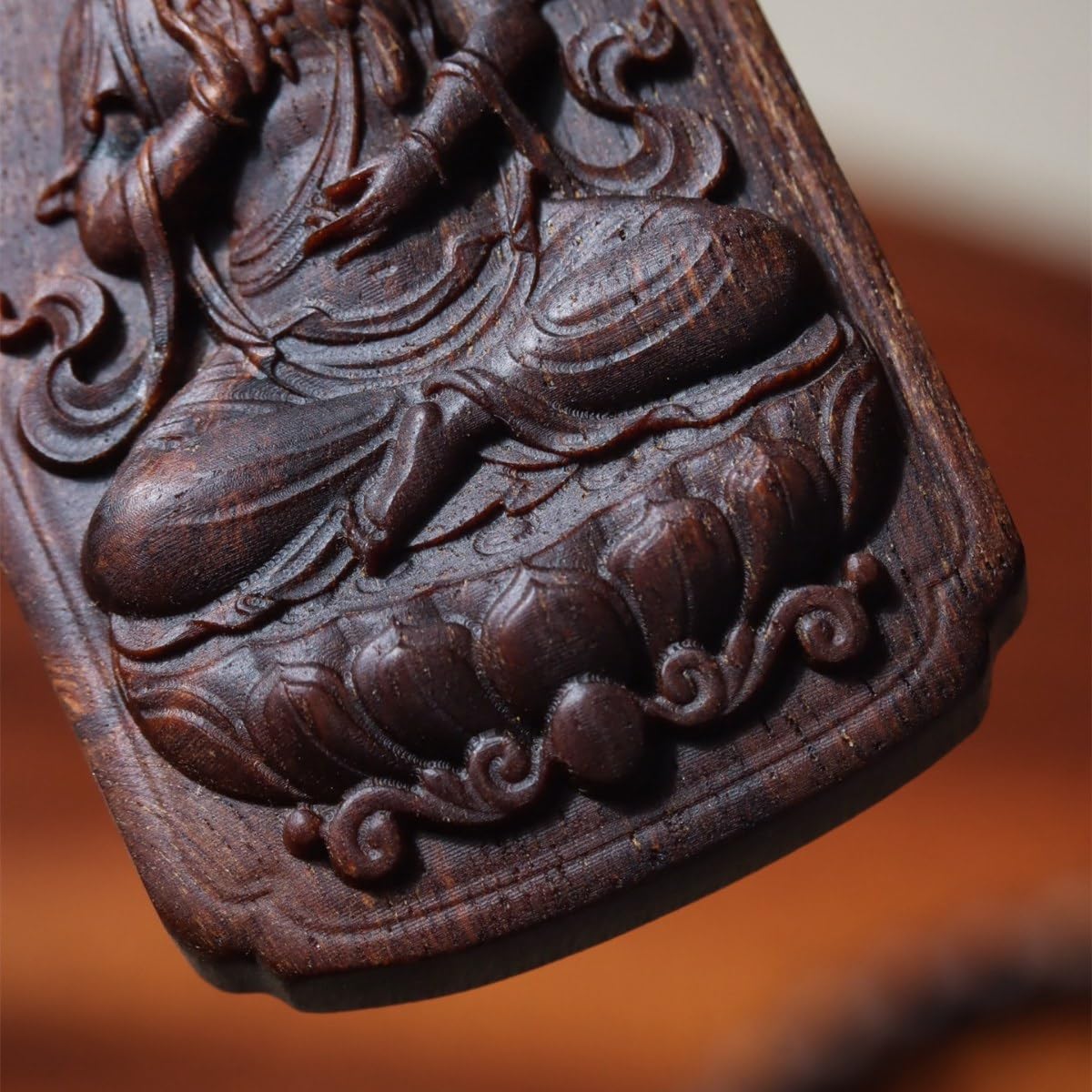 Ciondolo per auto Agarwood, 8 mm, braccialetto color miele dolce dal Vietnam