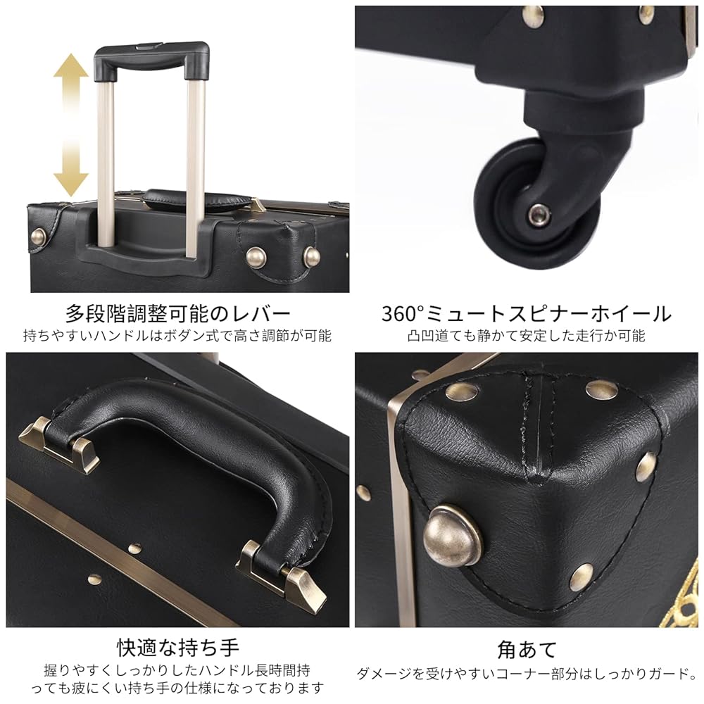 ♥【激激激レア✨】レトロポップ柄　トランクケース　ソフトトランクケース ✨✨✨♥ Amazon.co.jp: [urecity] トランクケース キャリーバッグ 革