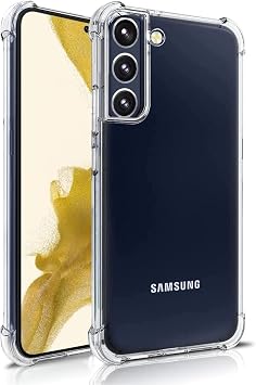 KZY Contact Compatible with Samsung Galaxy S22 Cover Corner Protected AirBag Antishock Transparent Silicone Case