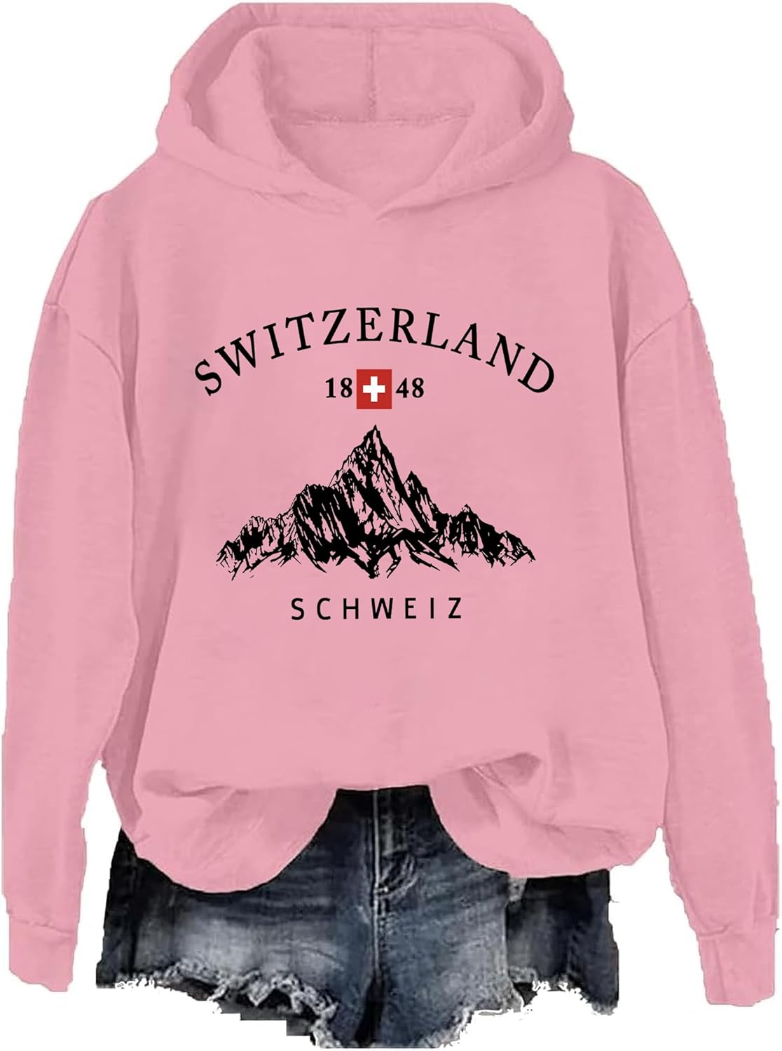 Swiss Travel Sweatshirt Swiss Travel Hoodie Switzerland Vacations Long Sleeve for women men - Image 4