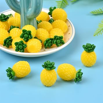 20PCS Miniature Pineapple Tiny Pineapple Figurines Fake Pineapple or Home House Grocery Photography Party Decoration