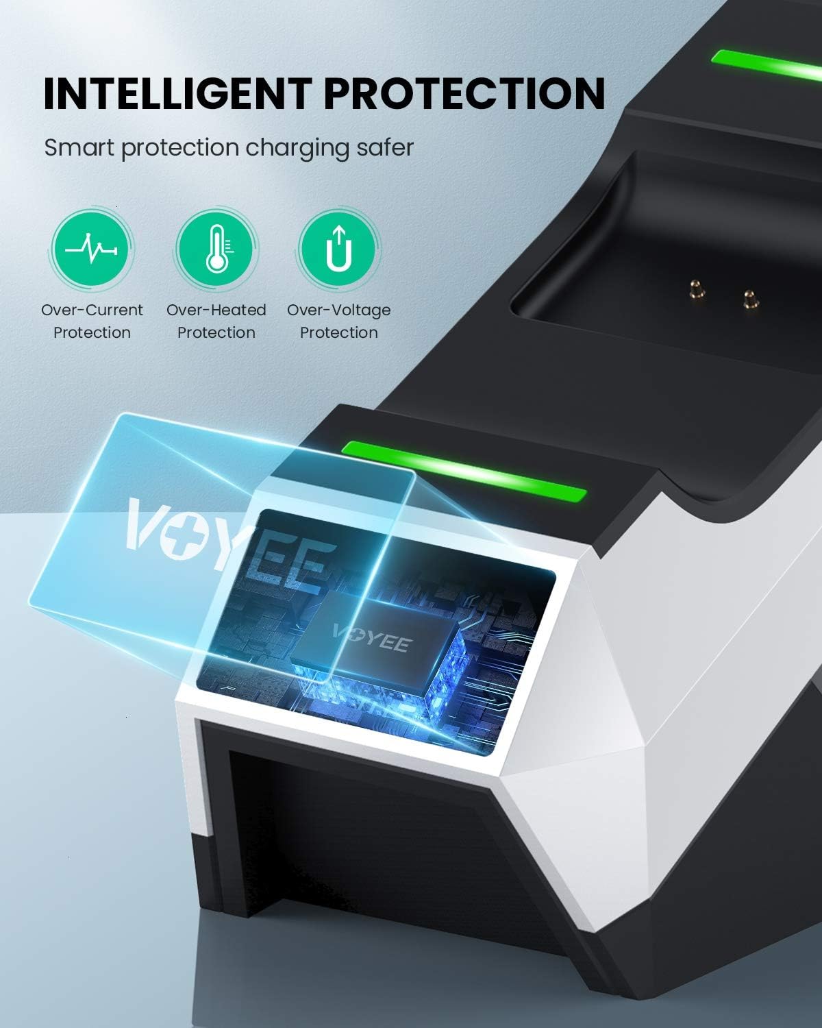 VOYEE Compatible with Xbox Series X Controller Charger, Clearance Fast Double Charging Station for S/X + 2 Compatible with Xbox Series x Controller Battery Pack (Not for One Series)