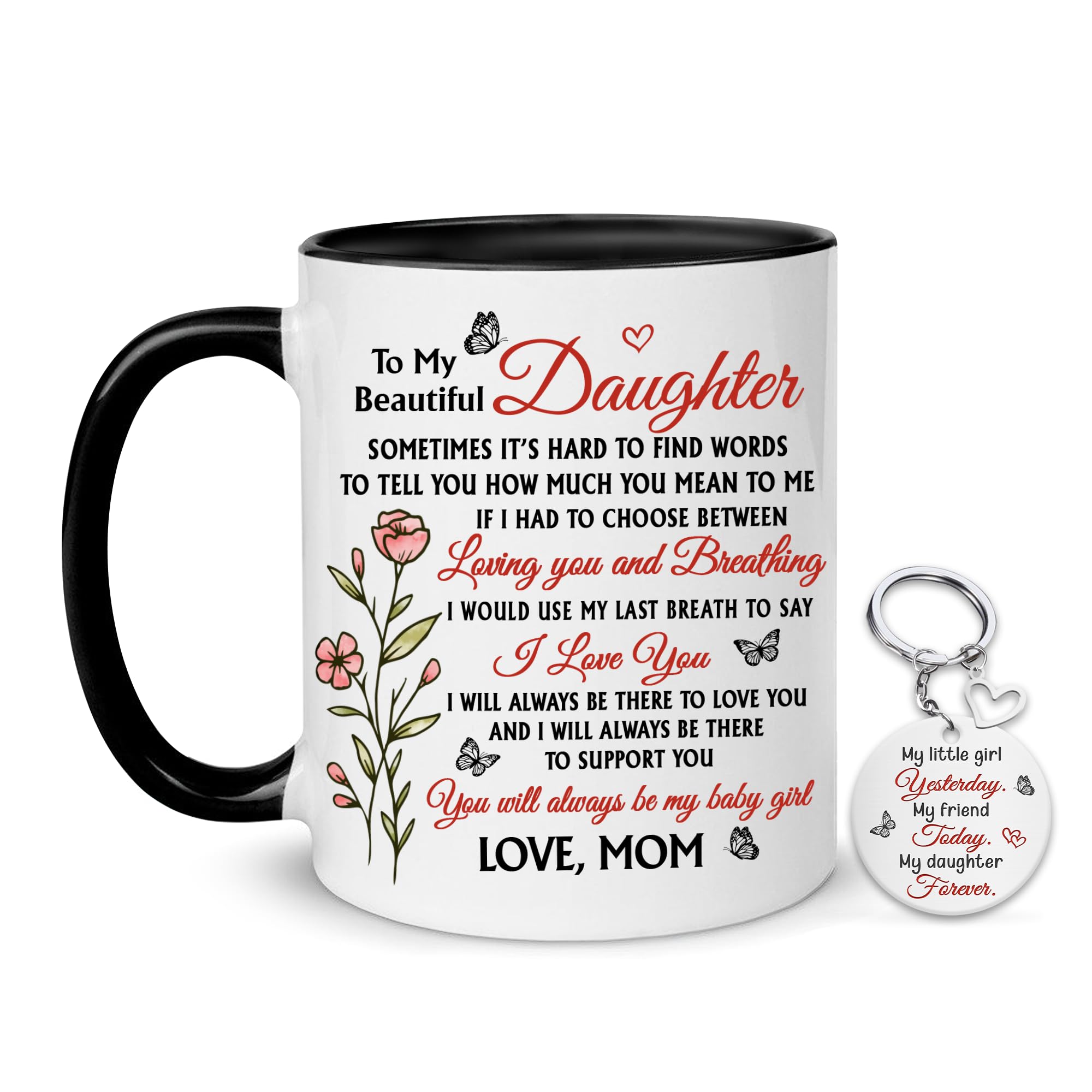 Hyturtle To My Daughter Coffee Mug 11oz For Daughter From Mom - Mom's Choice For Mother's Day, Birthday, Christmas