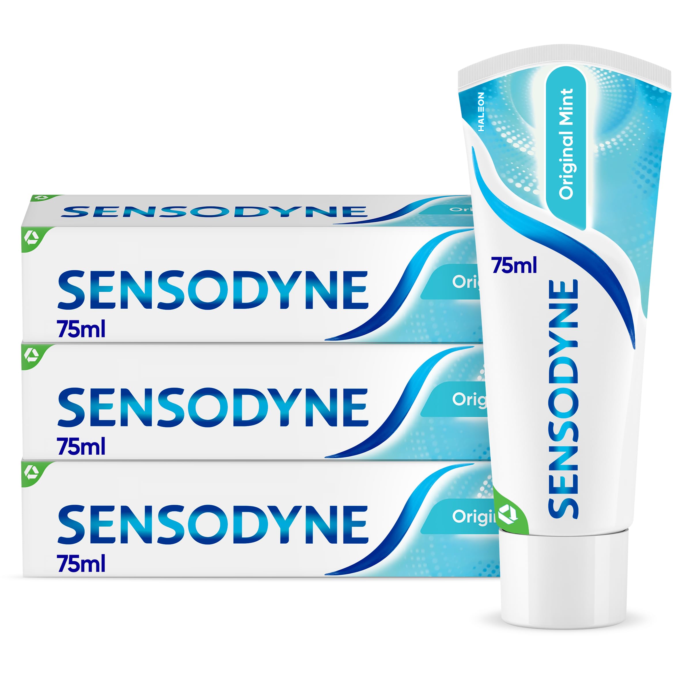 – Sensodyne Sensitive Toothpaste, Daily Care Original Mint Flavour, Pack of 3 x 75 ml