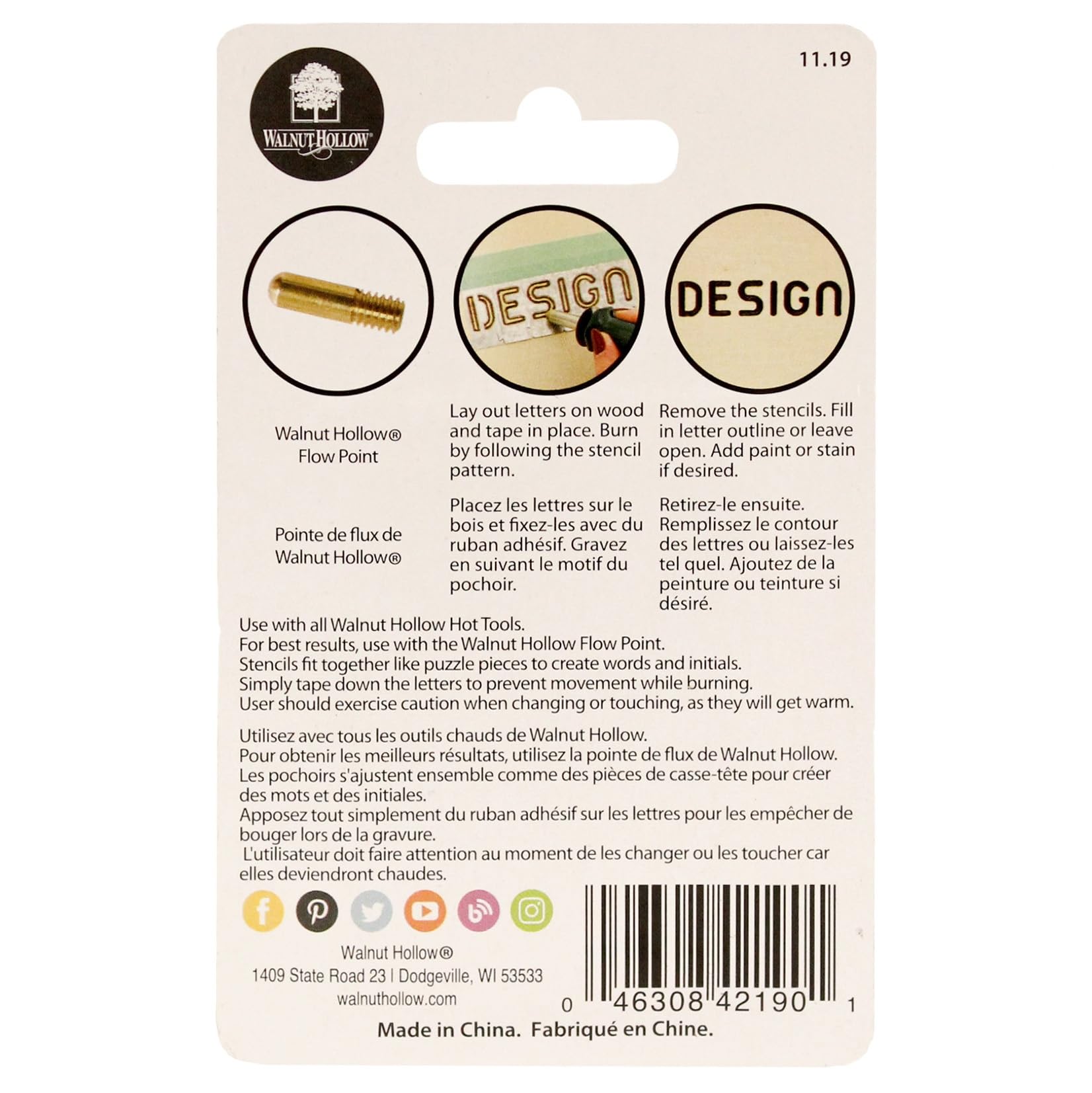 Walnut Hollow Alphabet Stencil Set-