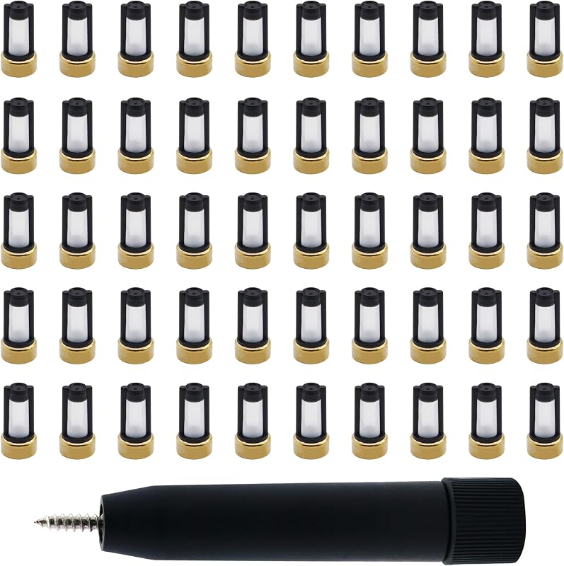 Kit de filtros tipo cesto para injetores de combustível JA&MIU 101 mícrons com extrator – 50 unidades