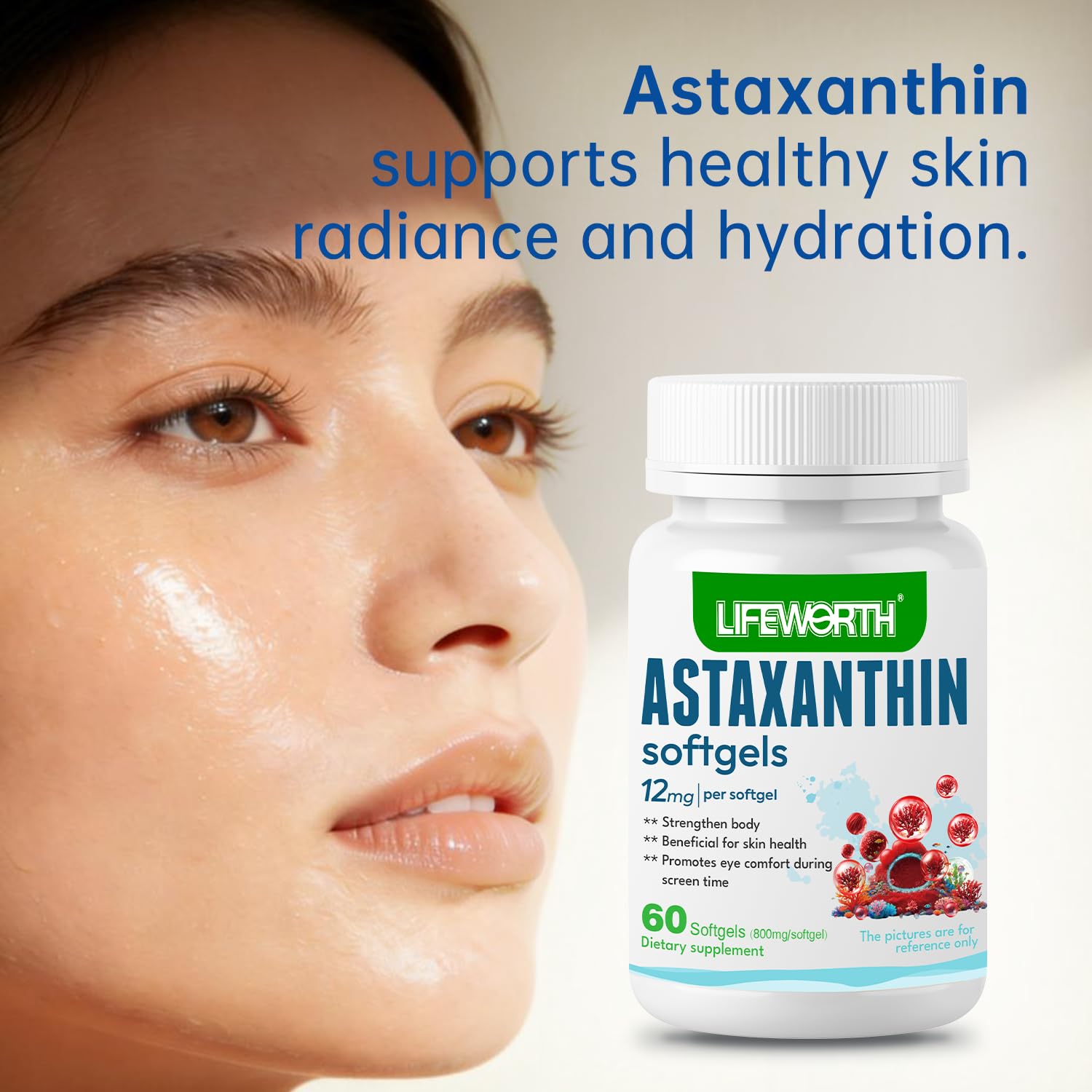 is glutathione better than astaxanthin LIFEWORTH Supplements 12mg Mitochondrial Glutathione in Cellular vita sciences b12 patch Color:7CA Medium Blonde Caramel