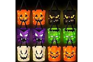 Wettarn Halloween LED Candy Buckets