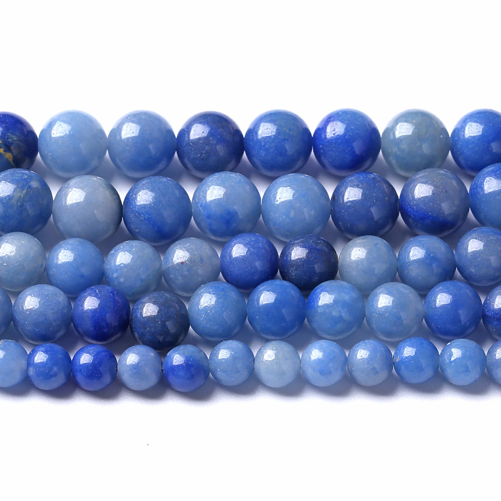 6MM 58PCS Blue Aventurine Beads for Jewelry Making DIY Bracelet Natural Stone Spacer Loose Beads โ image 1