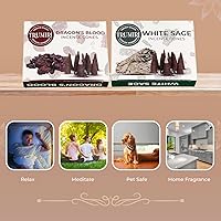 Vista 333 de TRUMIRI Incense Cones - Combo Pack of 20 Cone Incense - 10 Nag Champa + 10 Palo Santo - Insence Cones - Incense Cones Scented - Cone Incense Scents