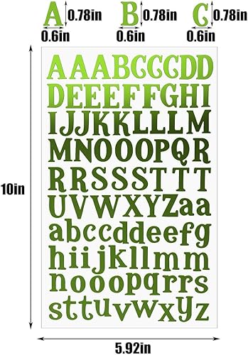 Vista 23 de 10 hojas de letras de números de material PU, autoadhesivas, para planificar la vida diaria, diarios de viñetas, álbumes de recortes, calendarios
