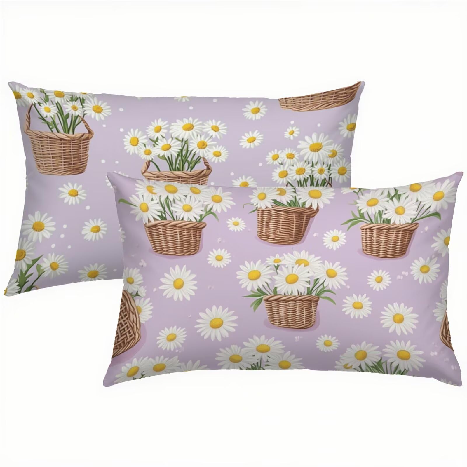 Housse de coussin exterieur impermeable lilas 50x90 pour salon de jardin chaleureux