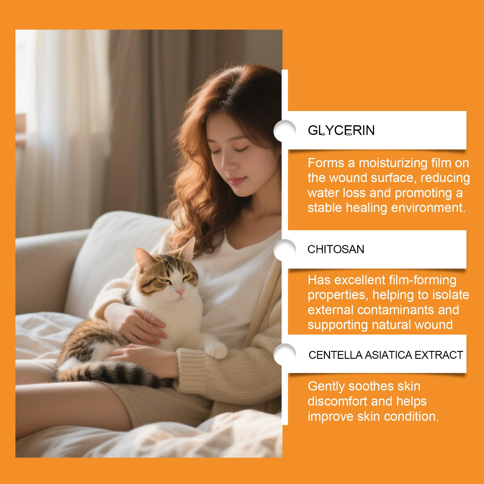 Gel Soin des Plaies pour Animaux,Gels de Soin des Plaies pour Chiens et Chats,Gel de Guérison Imperméable,Pansement Liquide pour Plaies Chien 20g