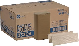 Georgia-Pacific Pacific Blue Basic Recycled Multifold Paper Towels, Brown, 250/Pack, 16 Packs/Case - Eco-Friendly & Economical