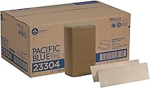 Pacific Blue Basic Recycled Multifold Paper Towels (Previously branded Envision) by GP PRO (Georgia-Pacific), Brown, 23304, 250 Towels Per Pack, 16 Packs Per Case
