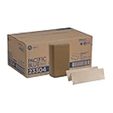 Pacific Blue Basic Recycled Multifold Paper Towels (Previously branded Envision) by GP PRO (Georgia-Pacific), Brown, 23304, 250 Towels Per Pack, 16 Packs Per Case