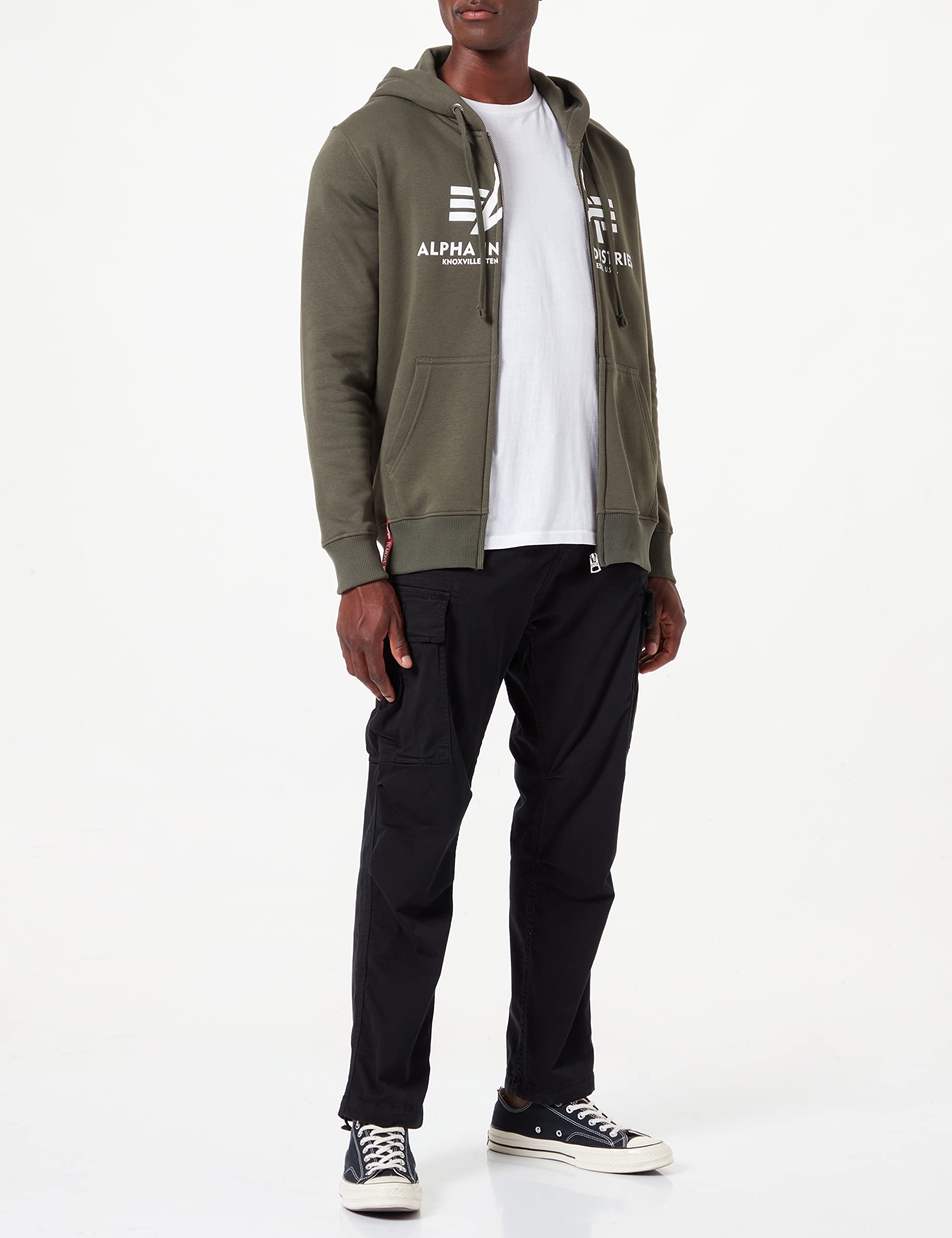 Alpha Industries Herren Alpha Industries Basic Zip Hoodie für Herren Kapuzenpullover (1er Pack)