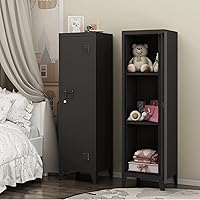 Vista 2 de MIOCASA Armario de Metal para Oficina en Casa, Gabinetes de Almacenamiento con Puertas y Estantes, Armario de Archivo con Cerradura, Organizador