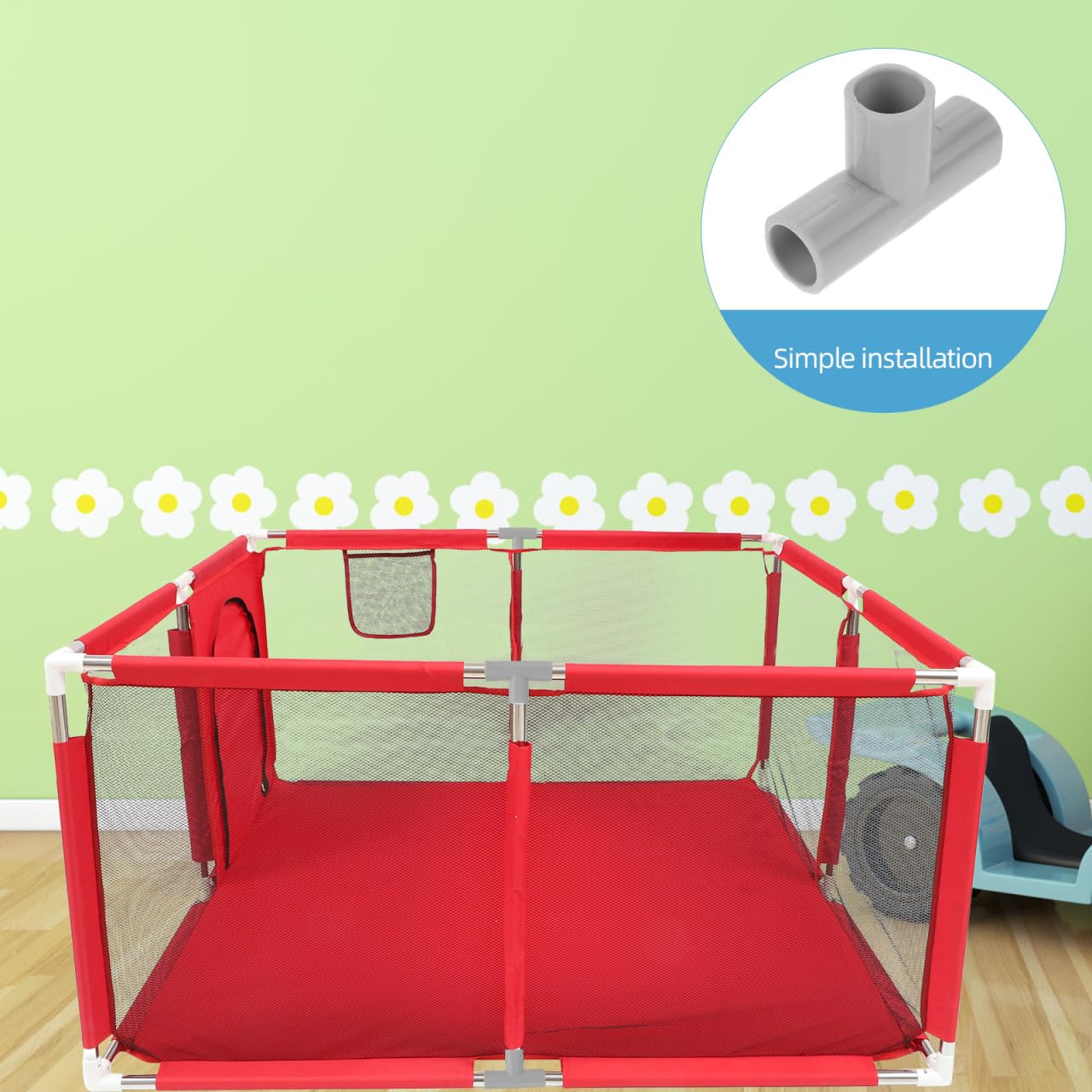 VICASKY 2pièces Joint Angle Pour Parc Garçon Fille Connecteur