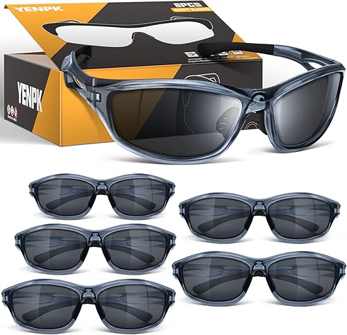 Safety Glasses Safety Goggles ANSI Z87.1, WrapAround Scratch Impact Resistant Protective Eyewear