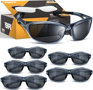 Safety Glasses Safety Goggles ANSI Z87.1, WrapAround Scratch Impact Resistant Protective Eyewear
