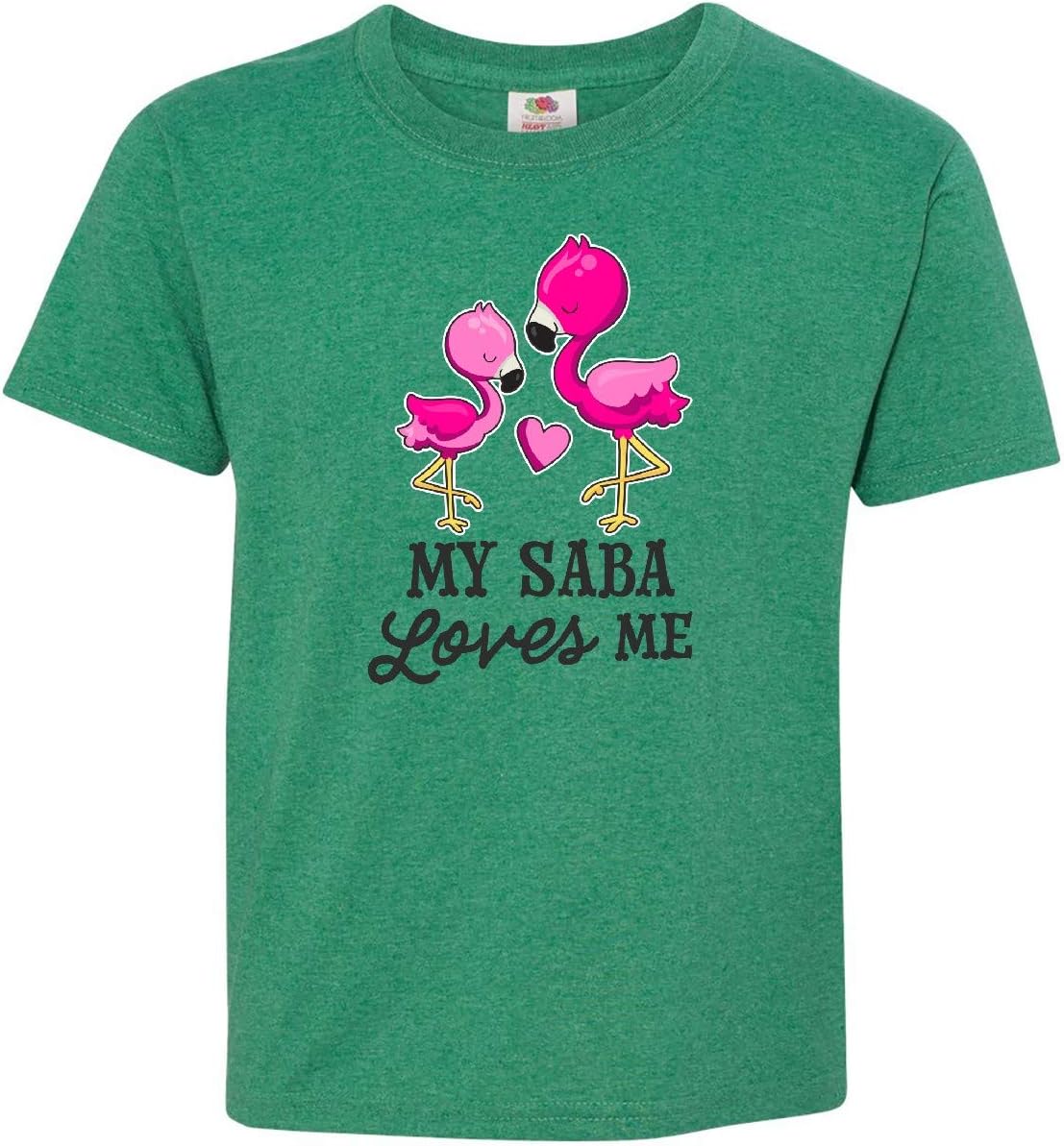 inktastic My Saba Loves Me with 2 Flamingos Youth T-Shirt