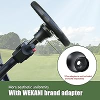 Vista 7 de D Volante de 12.5 Pulgadas para Carrito de Golf, Para Carrito de Club EZGO Yamaha, con Botón de Claxon, Volante de Carrera Negro Elegante
