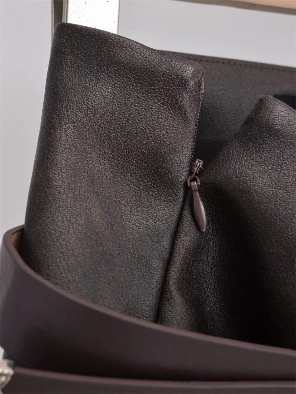 Jupe Courte Femme - Jupe-Short en Cuir pour Femmes, Mode Sexy avec Ceinture, Fermeture Éclair Latérale, Gaine Solide, Mini Jupe Féminine