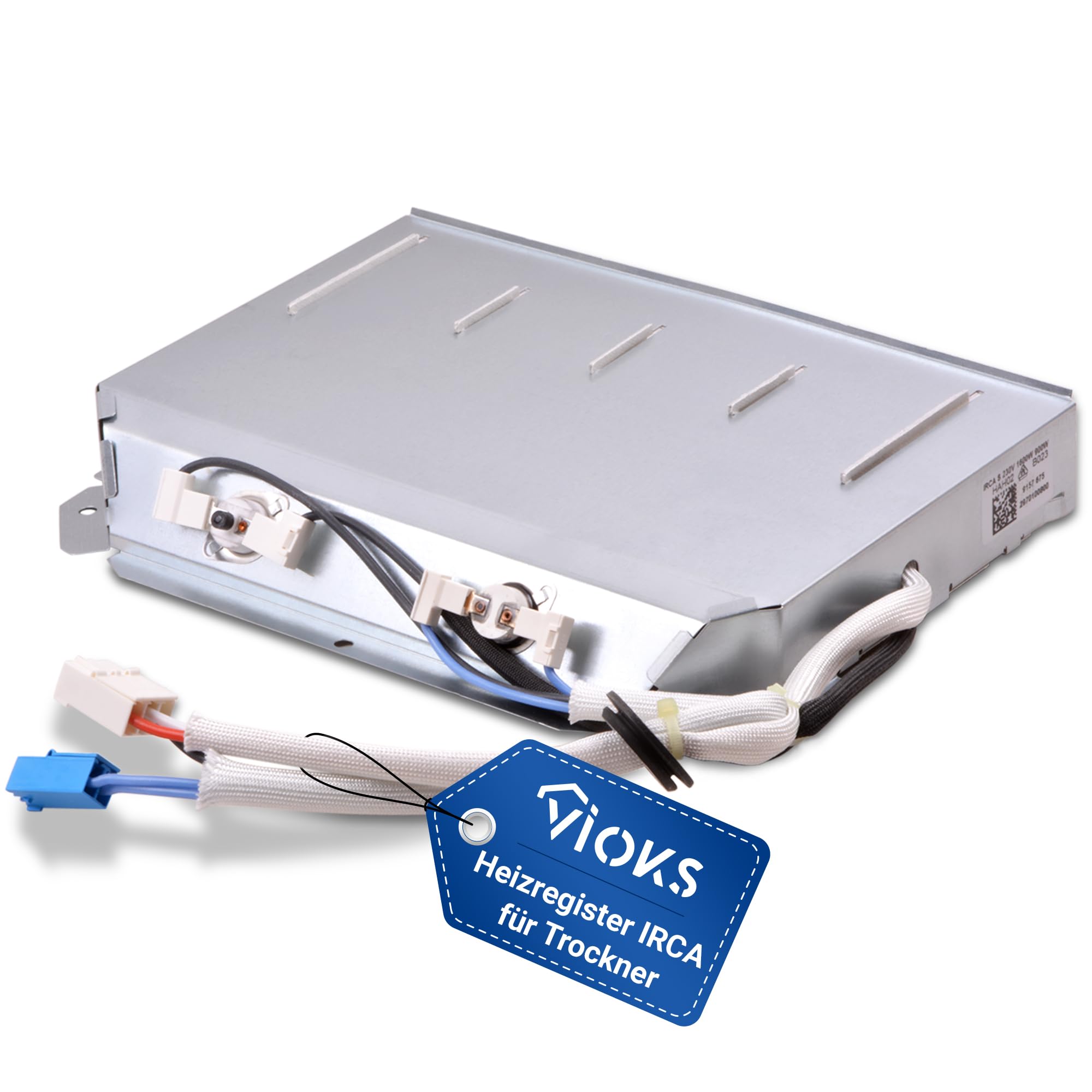 VIOKS Élément chauffant tel que Beko 2970100800 2970101400 Radiateur pour sèche-linge, sèche-linge, sèche-linge, Blomberg, Grundig, Arcelik, Atlas