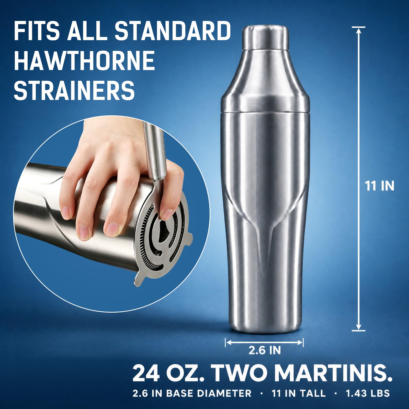Personalized Cocktail Shaker - Engraved B -9