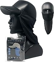 Vista 39 de CoolNES - Protección ajustable para cuello contra rayos ultravioletas, ajustable, multifuncional, 2 en 1, cubrebocas para pesca al aire libre