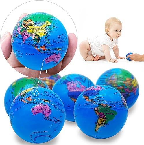Miniatura 3 de 24 bolas de globo para apretar, bolas de espuma de 2.5 pulgadas para niños, escuela, aula, recuerdos de fiesta