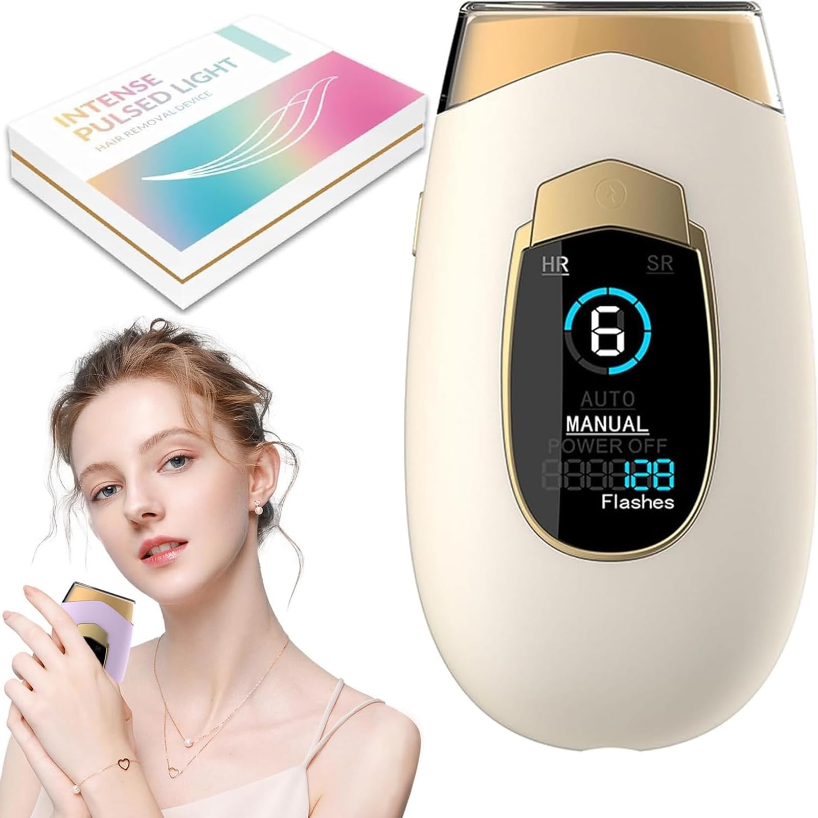 Lumisilk Lumina Luce Pulsata PRO 2.0 con Luce Pulsata 2 in 1 per Donna e Uomo Epilatore Lumia Lumisilk, Luce Pulsata, Epilatore Laser per Donna, Tecnologia Avanzata per Risultati Duraturi (Bianco)