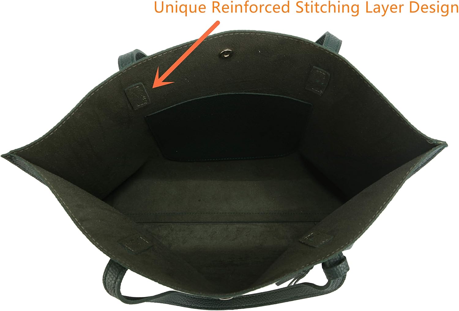 Women Tote Bags Top Handle Satchel Handbags PU Faux Leather Tote Bag with Tassel Shoulder Purse - Image 3