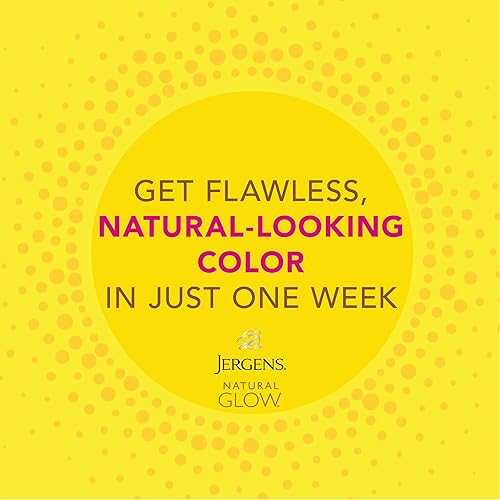 Miniatura 7 de Jergens Natural Glow Self Tanner - Crema hidratante facial y loción de ducha con brillo natural, autobronceador para un tono de piel medio a profundo