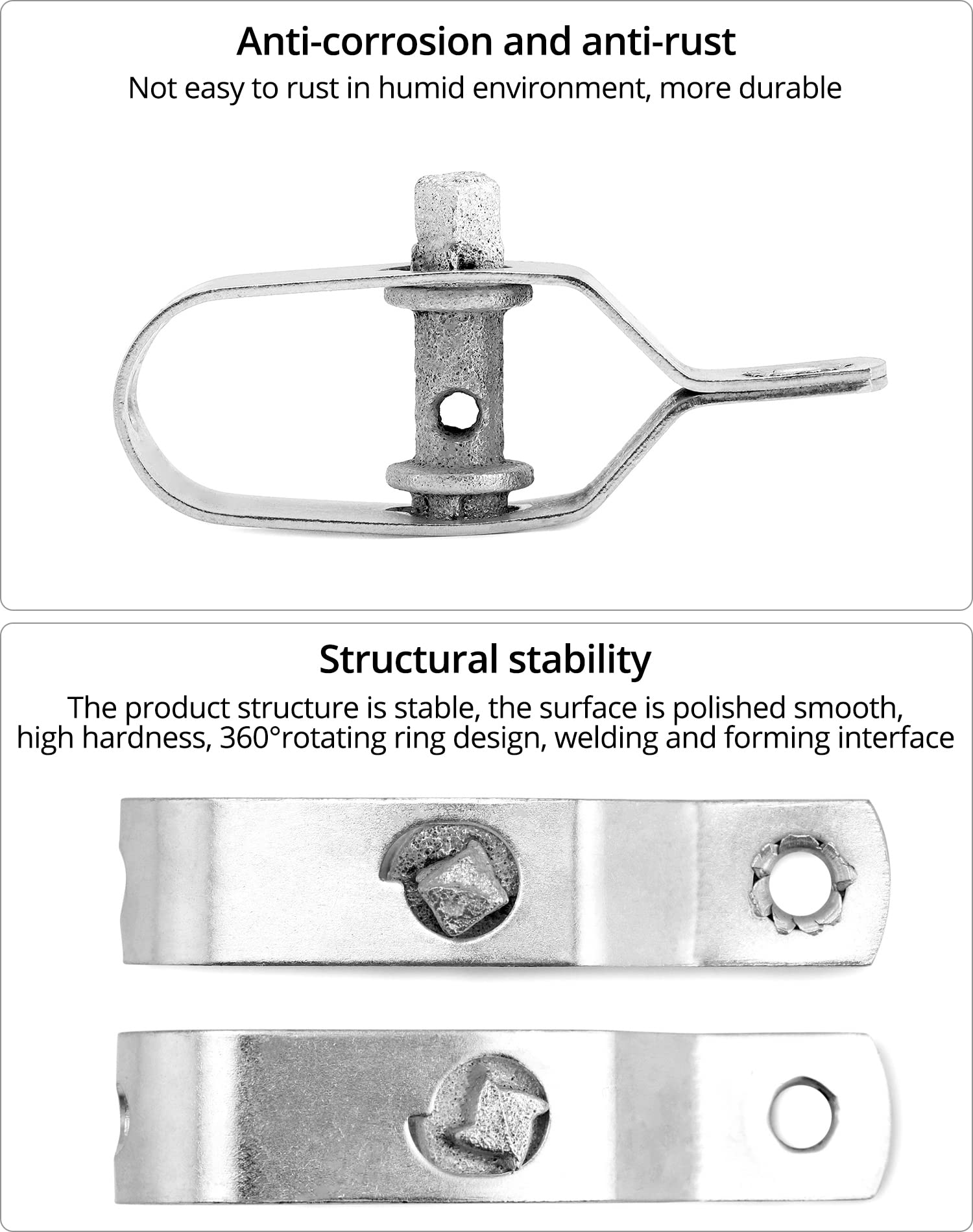 QWORK® 40 Stück Zaunspanner, 90MM für Zaun, Gartenarbeit, Maschendraht
